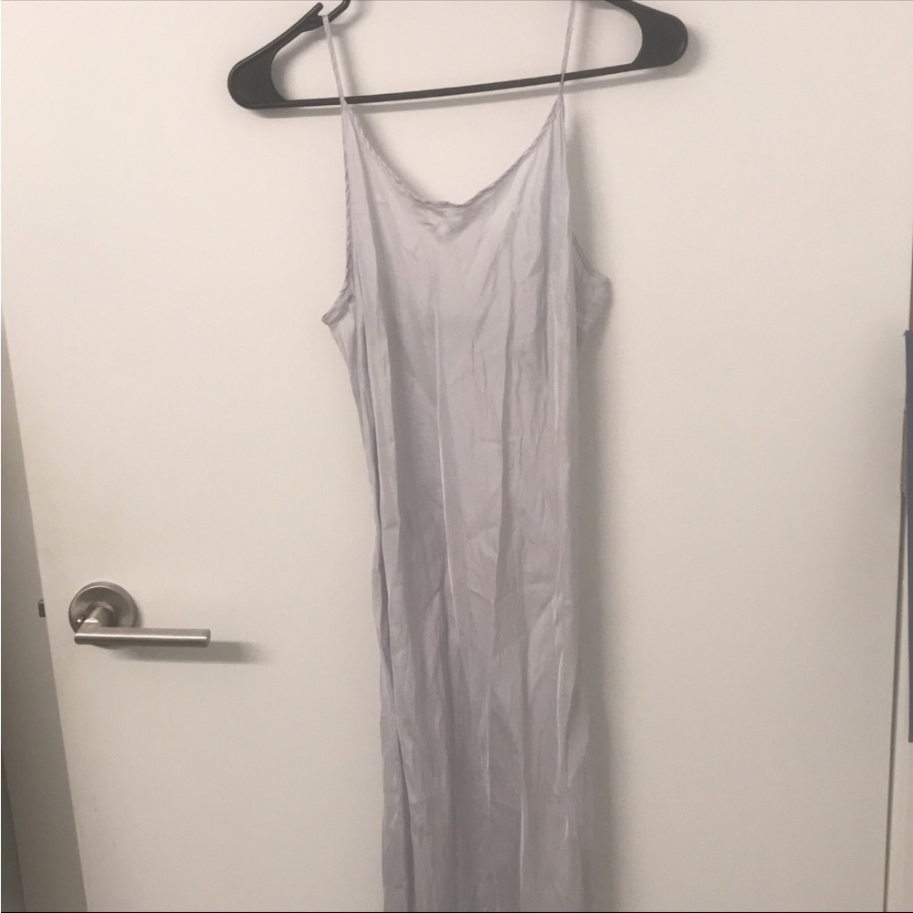 Silk slip maxi dress size M/L